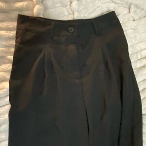 Elegant Black Women's Wide-leg  pants